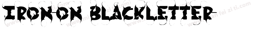 Iron-On Blackletter字体转换